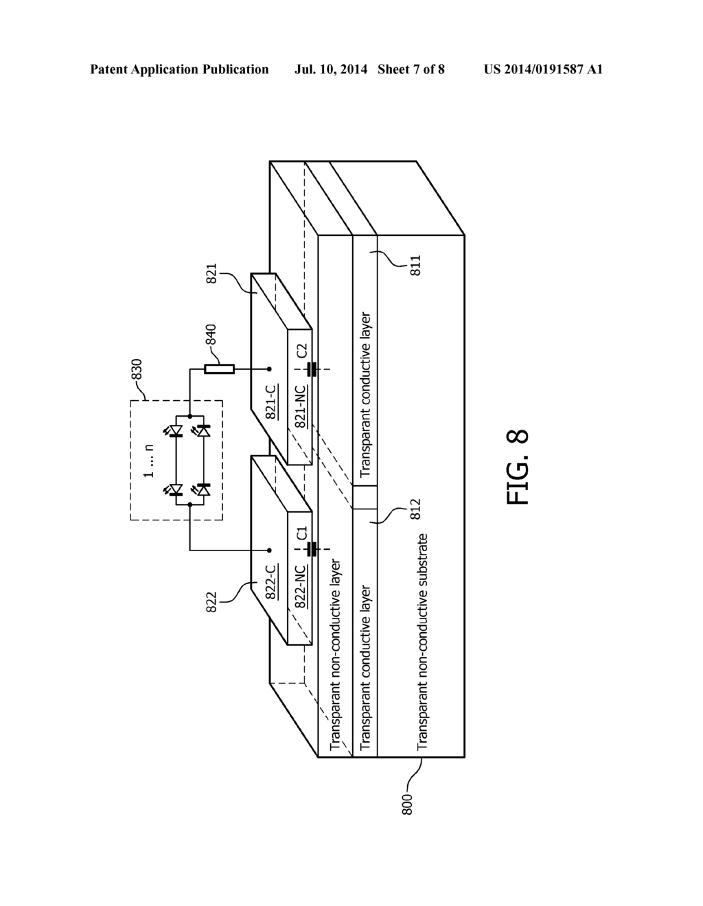 TRANSPARENT CAPACITIVE WIRELESS POWERING SYSTEM - diagram, schematic, and image 08