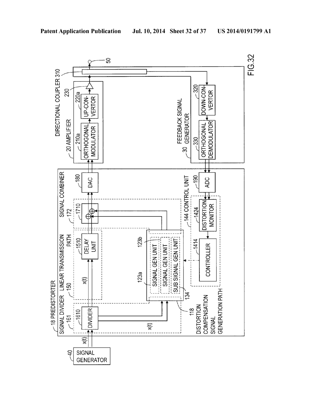 PREDISTORTER AND PREDISTORTER CONTROL METHOD - diagram, schematic, and image 33