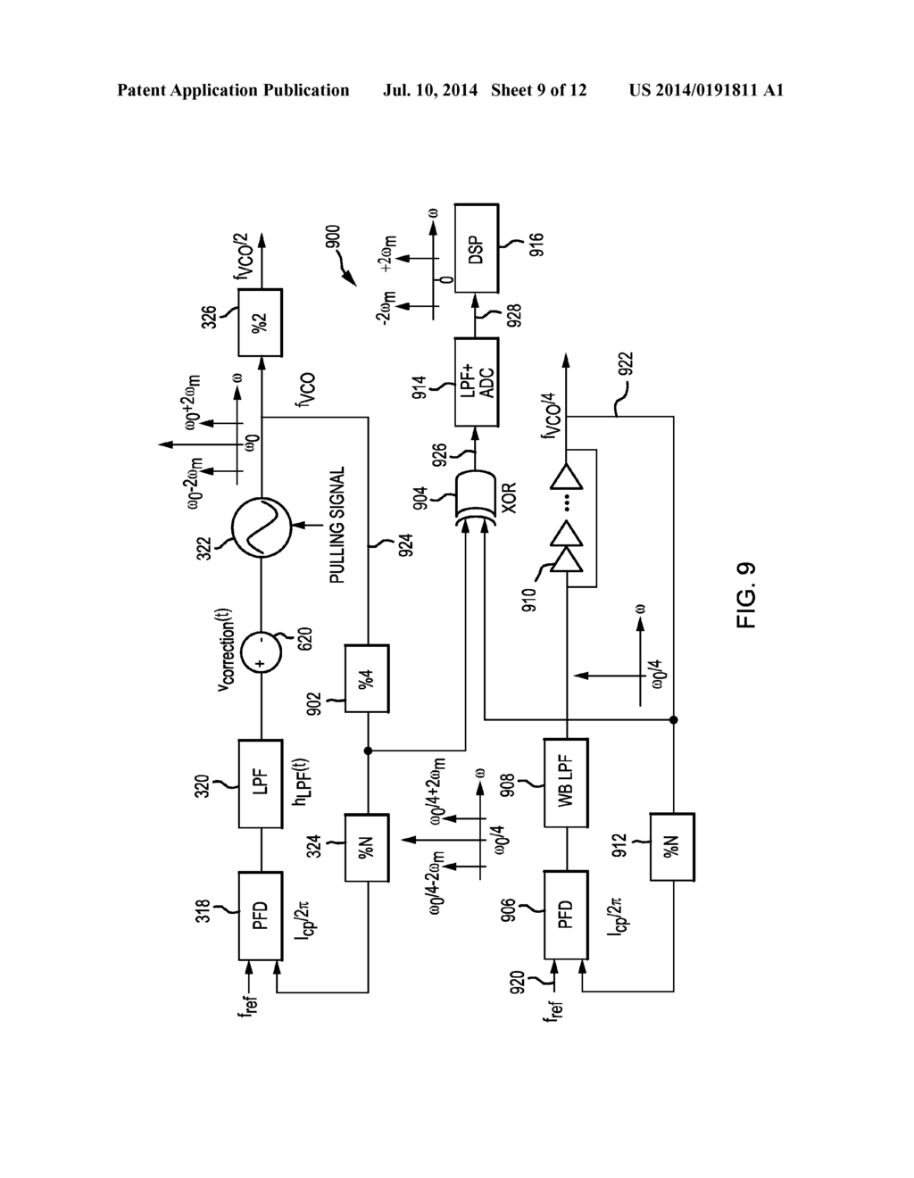 INTEGRATED CIRCUIT WITH CALIBRATED PULLING EFFECT CORRECTION - diagram, schematic, and image 10