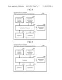 VEHICLE-MOUNTED COMMUNICATION DEVICE AND NAVIGATION DEVICE EQUIPPED WITH     THIS VEHICLE-MOUNTED COMMUNICATION DEVICE, COMMUNICATION DEVICE FOR     PEDESTRIANS AND NAVIGATION DEVICE EQUIPPED WITH THIS COMMUNICATION DEVICE     FOR PEDESTRIANS, AND PEDESTRIAN-TO-VEHICLE COMMUNICATION SYSTEM diagram and image