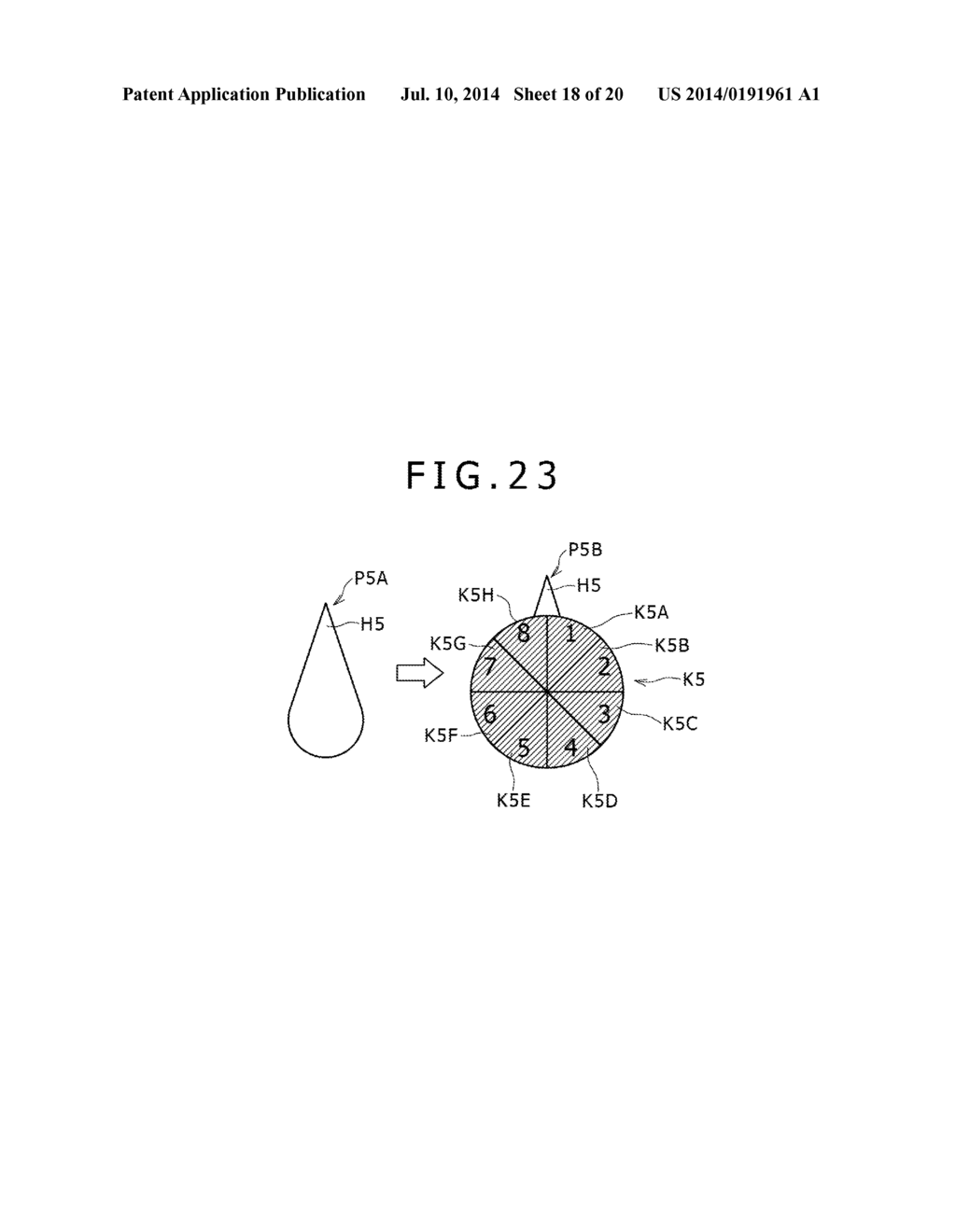 POINTER DISPLAY DEVICE, POINTER DISPLAY/DETECTION METHOD, POINTER     DISPLAY/DETECTION PROGRAM AND INFORMATION APPARATUS - diagram, schematic, and image 19