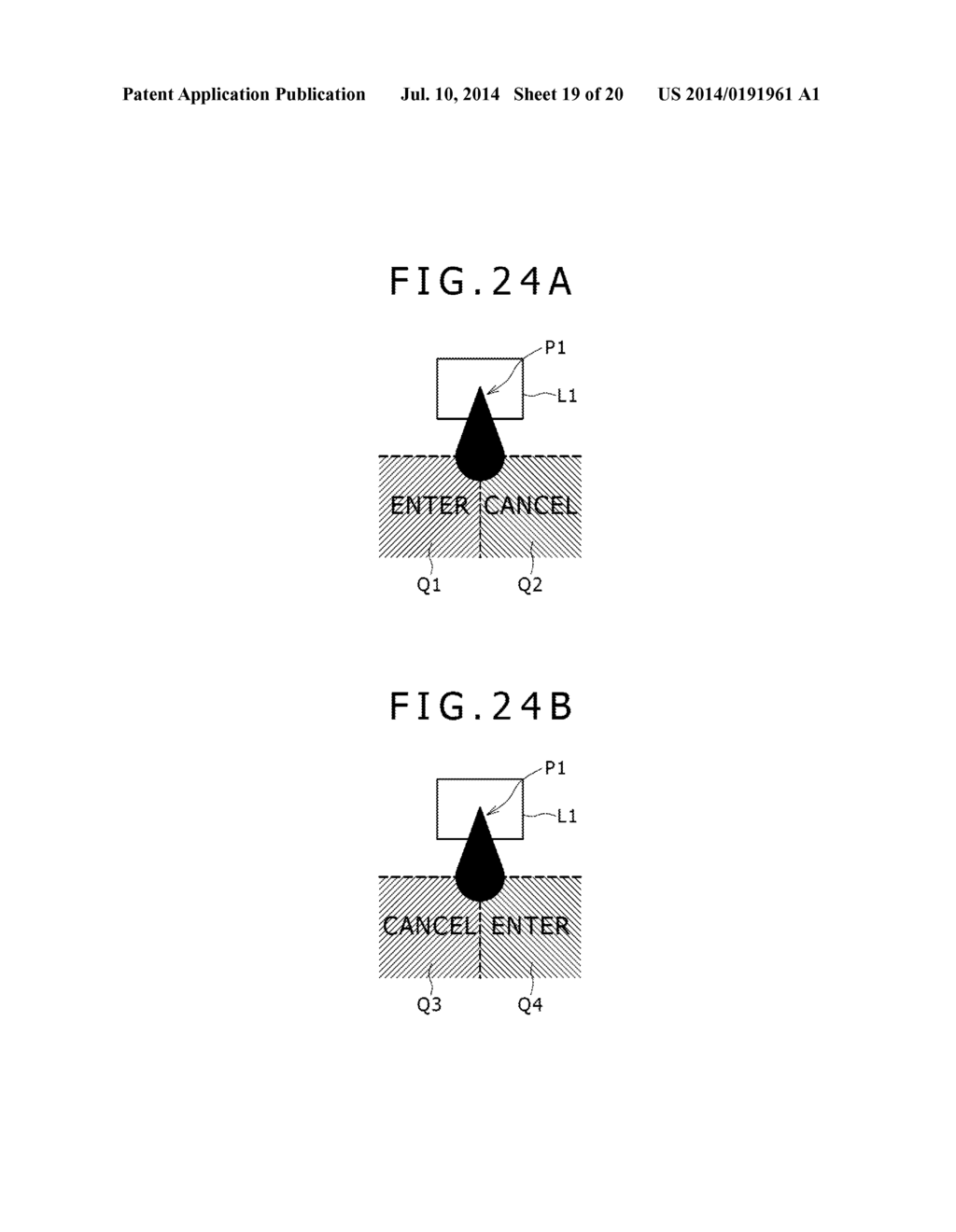 POINTER DISPLAY DEVICE, POINTER DISPLAY/DETECTION METHOD, POINTER     DISPLAY/DETECTION PROGRAM AND INFORMATION APPARATUS - diagram, schematic, and image 20