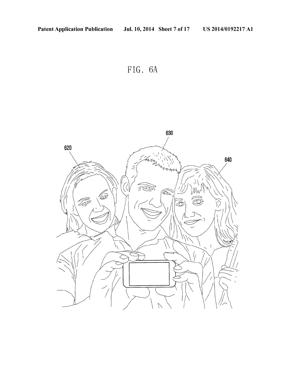 APPARATUS AND METHOD FOR PHOTOGRAPHING PORTRAIT IN PORTABLE TERMINAL     HAVING CAMERA - diagram, schematic, and image 08