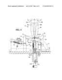 SUPPORT, APPARATUS AND METHOD FOR PERFORMING A REFLECTION MEASUREMENT ON     AN EYEGLASS diagram and image