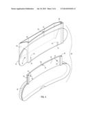 SLIDING CONVERSATION MIRROR ASSEMBLY WITH FRICTION TABS FOR VEHICLE     OVERHEAD CONSOLE diagram and image