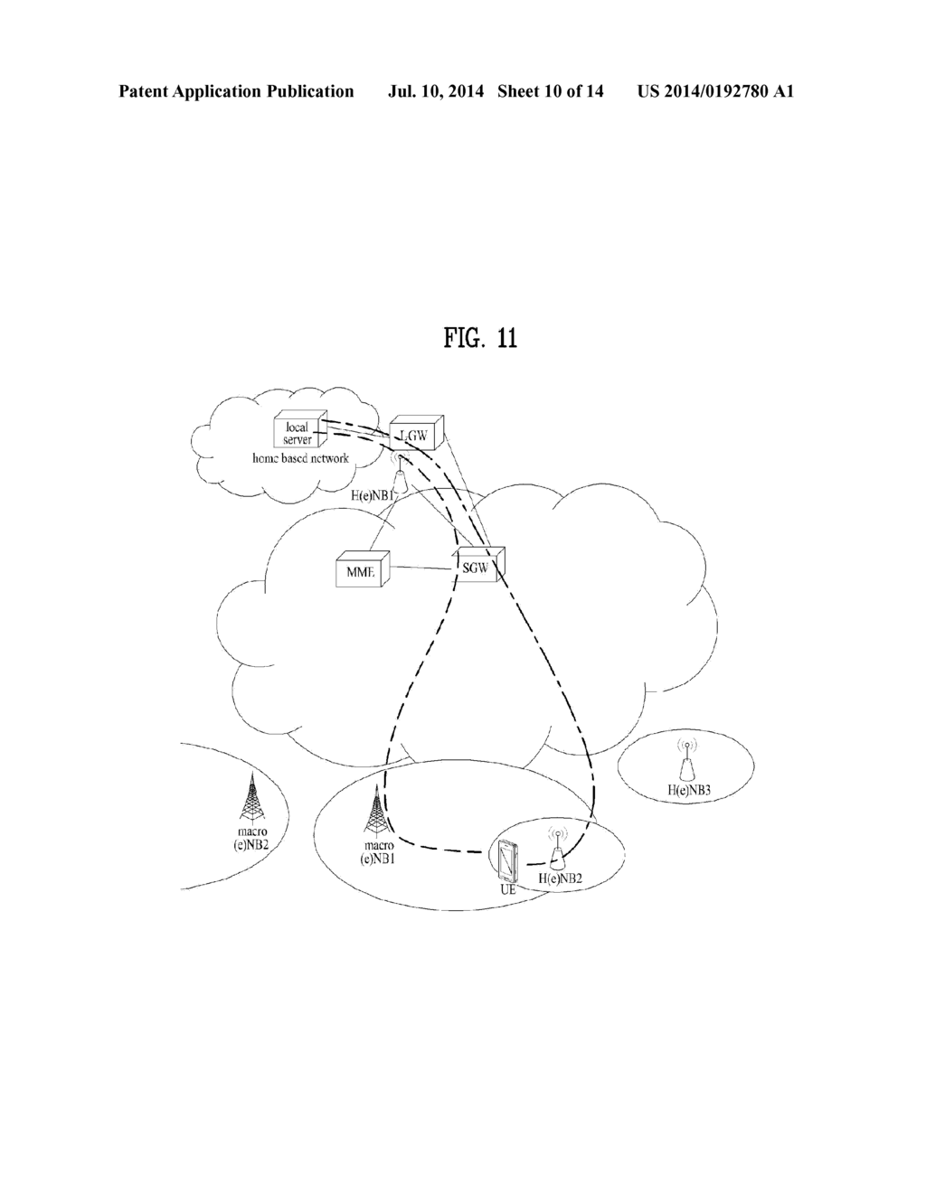 METHOD AND APPARATUS FOR ACCESSING VIA LOCAL NETWORK IN WIRELESS     COMMUNICATION SYSTEM - diagram, schematic, and image 11