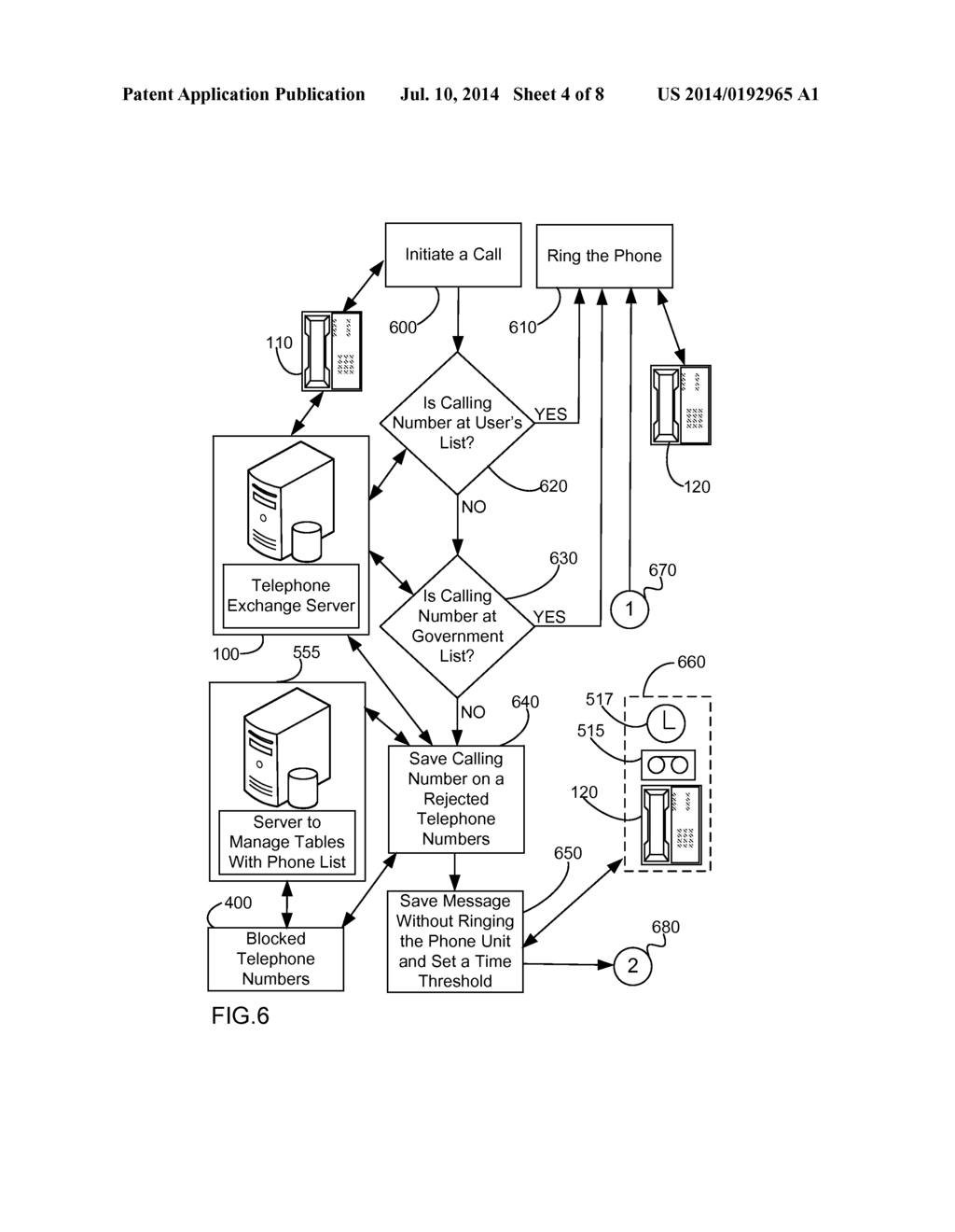 Method for blocking illegal prerecord messages (robocalls) - diagram, schematic, and image 05