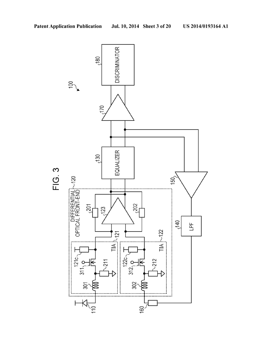 OPTICAL RECEIVING CIRCUIT - diagram, schematic, and image 04