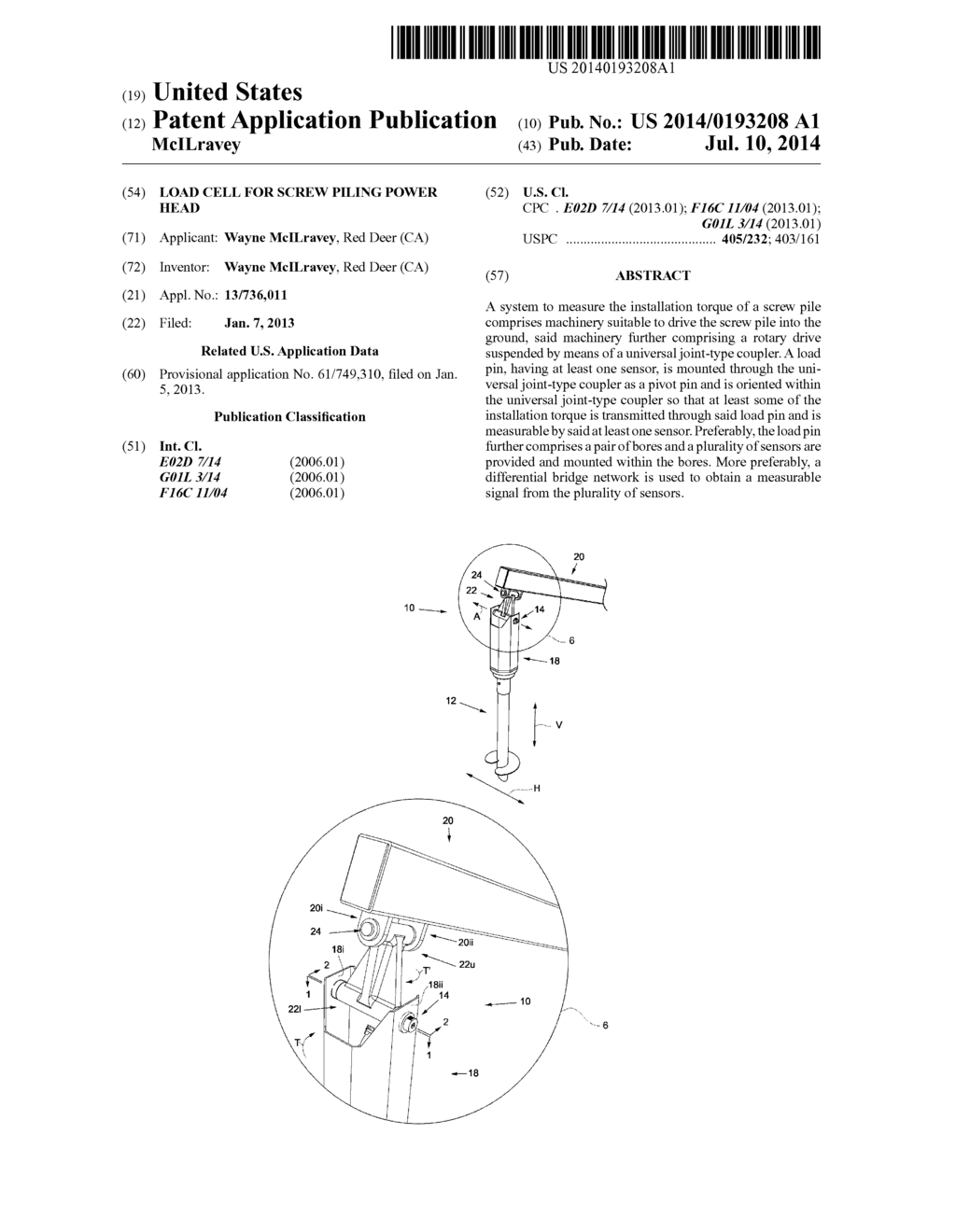 Load cell for screw piling power head - diagram, schematic, and image 01