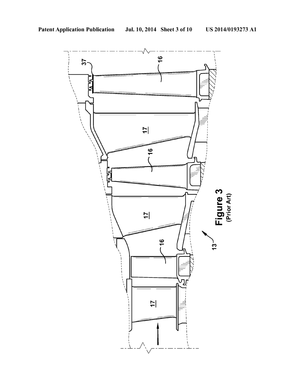 INTERIOR CONFIGURATION FOR TURBINE ROTOR  BLADE - diagram, schematic, and image 04