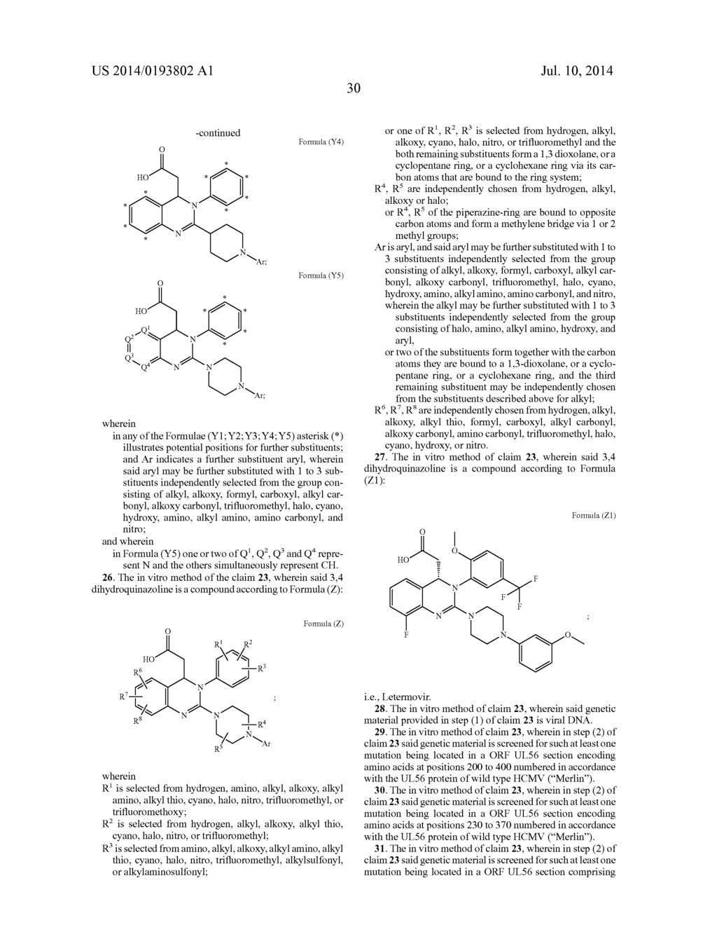 IDENTIFICATION OF AN ALTERED THERAPEUTIC SUSCEPTIBILITY TO ANTI-HCMV     COMPOUNDS AND OF A RESISTANCE AGAINST ANTI-HCMV COMPOUNDS - diagram, schematic, and image 32