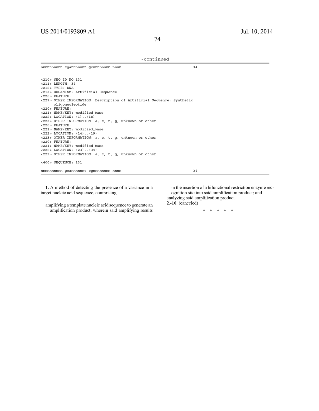 METHODS FOR GENETIC ANALYSIS OF DNA TO DETECT SEQUENCE VARIANCES - diagram, schematic, and image 110