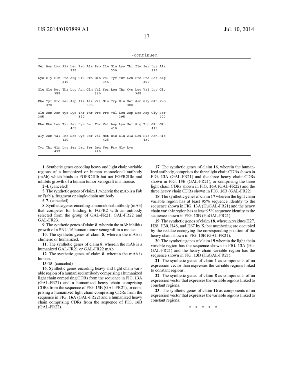 MONOCLONAL ANTIBODIES TO FIBROBLAST GROWTH FACTOR RECEPTOR 2 - diagram, schematic, and image 35