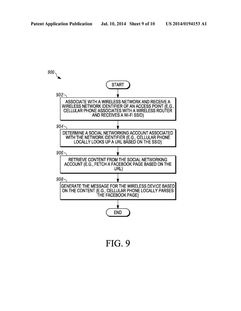 METHODS AND APPARATUS FOR GENERATING A MESSAGE FOR A WIRELESS DEVICE - diagram, schematic, and image 10