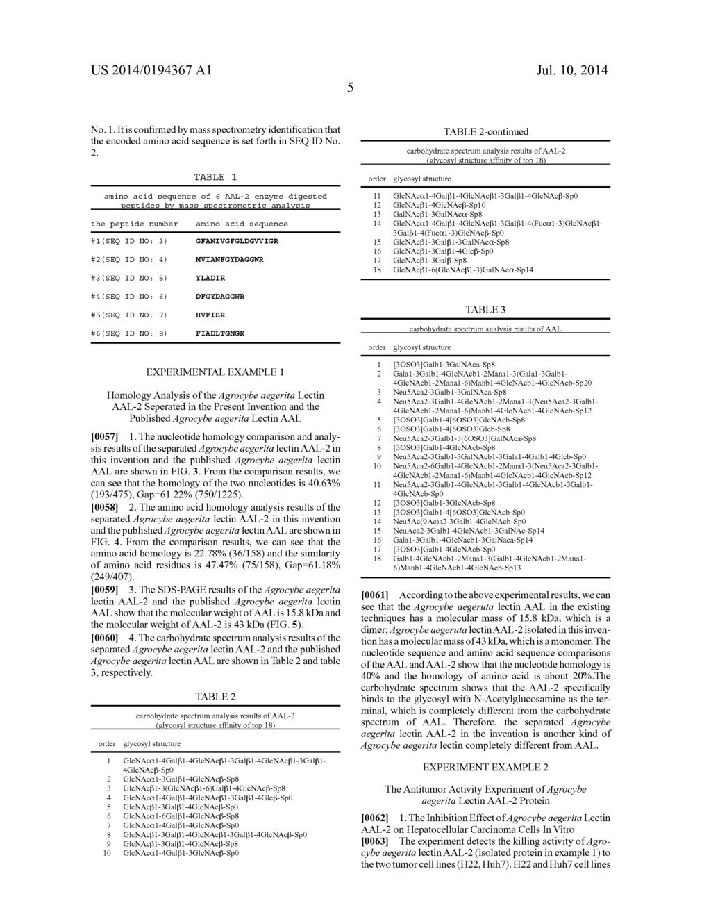 AGROCYBE AEGERITA LECTIN AAL-2, AND ENCODING GENE THEREOF, PREPARATION     METHOD THEREFOR AND APPLICATION THEREOF - diagram, schematic, and image 12