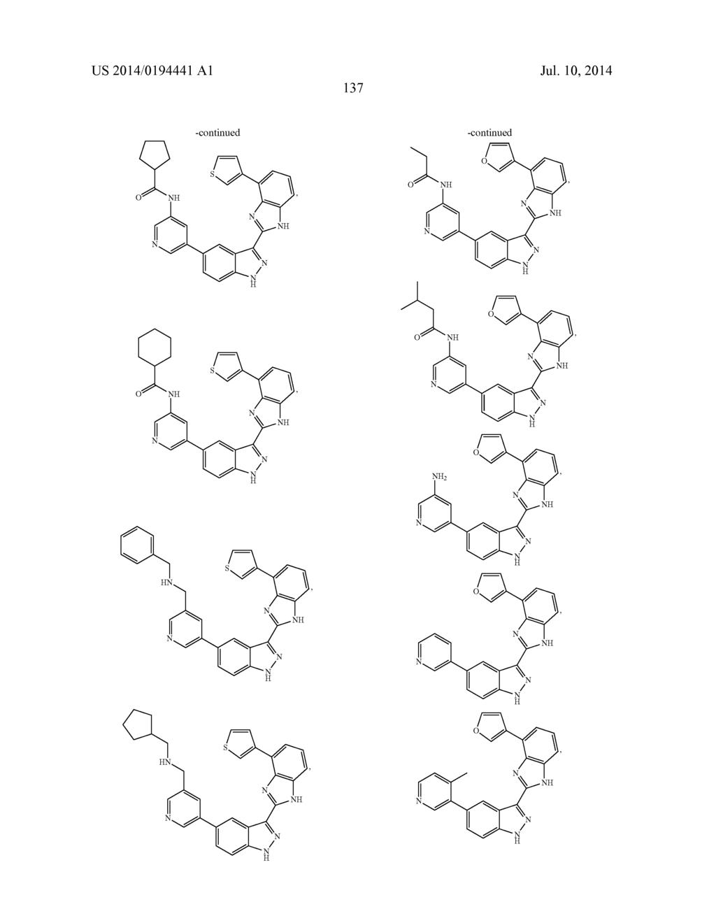 3-(BENZOIMIDAZOL-2-YL)-INDAZOLE INHIBITORS OF THE WNT SIGNALING PATHWAY     AND THERAPEUTIC USES THEREOF - diagram, schematic, and image 138