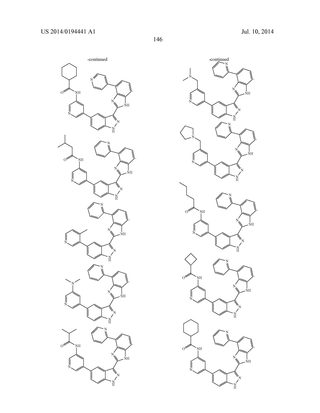 3-(BENZOIMIDAZOL-2-YL)-INDAZOLE INHIBITORS OF THE WNT SIGNALING PATHWAY     AND THERAPEUTIC USES THEREOF - diagram, schematic, and image 147