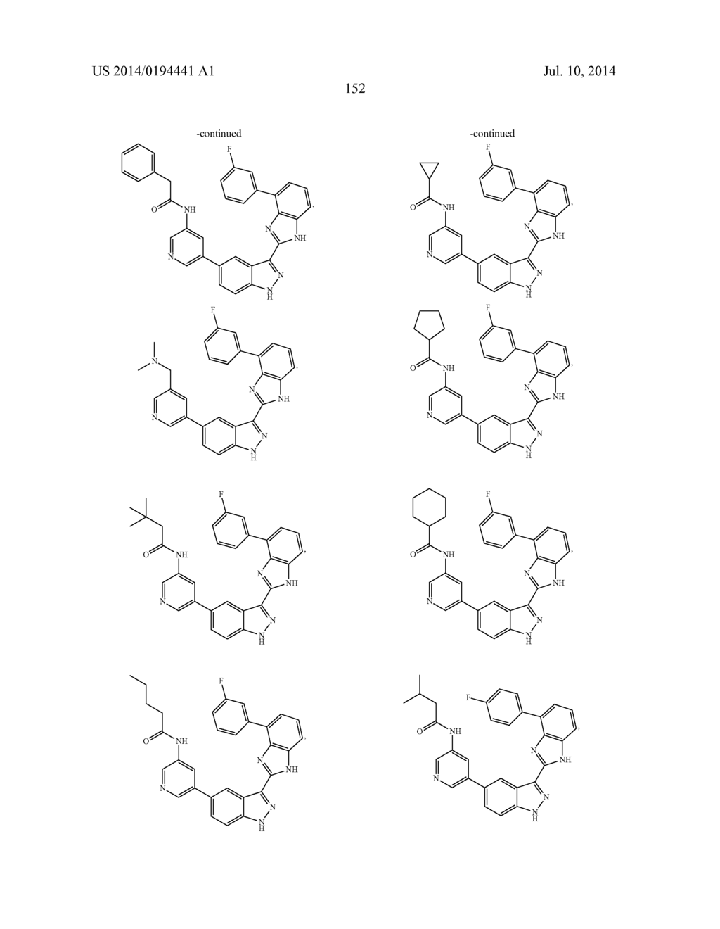 3-(BENZOIMIDAZOL-2-YL)-INDAZOLE INHIBITORS OF THE WNT SIGNALING PATHWAY     AND THERAPEUTIC USES THEREOF - diagram, schematic, and image 153