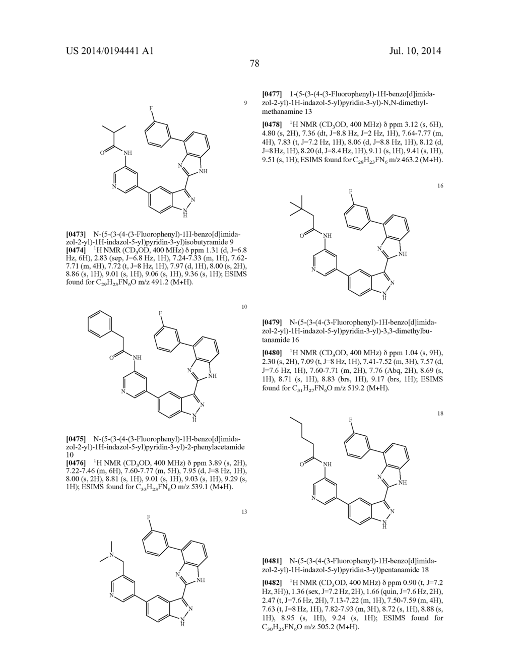 3-(BENZOIMIDAZOL-2-YL)-INDAZOLE INHIBITORS OF THE WNT SIGNALING PATHWAY     AND THERAPEUTIC USES THEREOF - diagram, schematic, and image 79