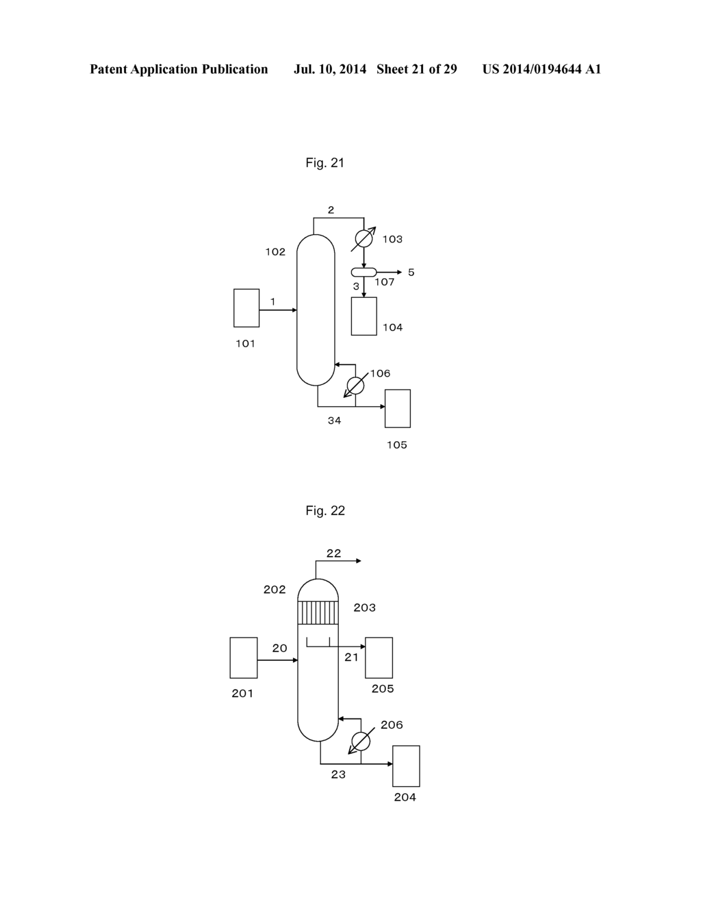 N-Substituted Carbamic Acid Ester Production Method, Isocyanate Production     Method Using Such N-Substituted Carbamic Acid Ester, and Composition for     Transfer and Storage of N-Substituted Carbamic Acid Ester Comprising     N-Substituted Carbamic Acid Ester and Aromatic Hydroxy Compound - diagram, schematic, and image 22