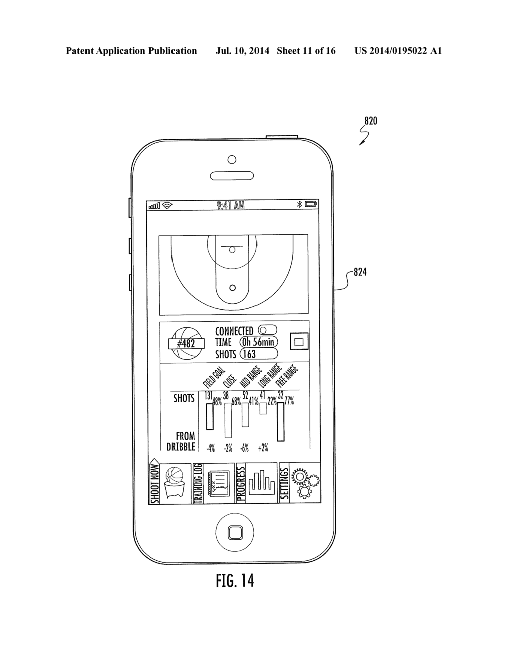 BASKETBALL SHOT DETERMINATION SYSTEM - diagram, schematic, and image 12