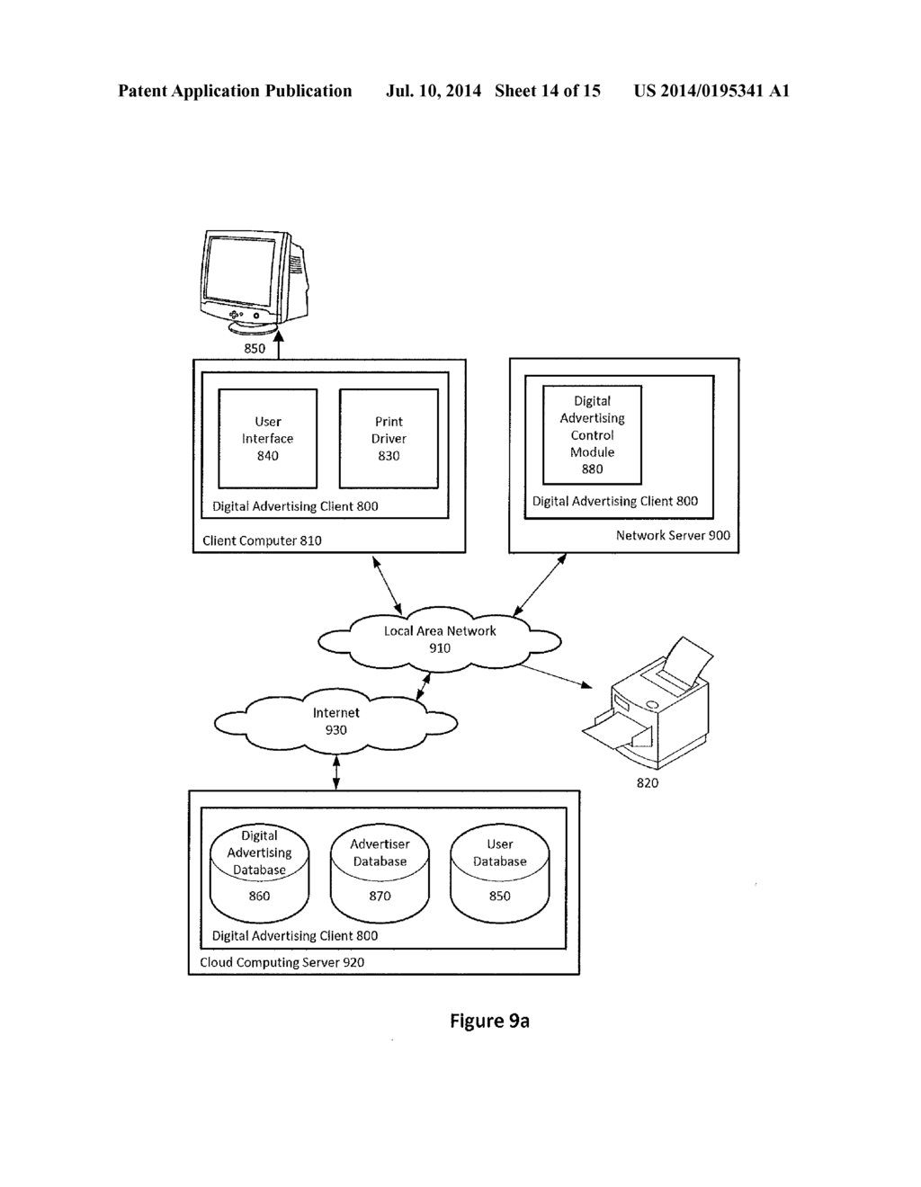 Advertising Subsidized Computer Network Printing Systems, Methods and     Products - diagram, schematic, and image 15