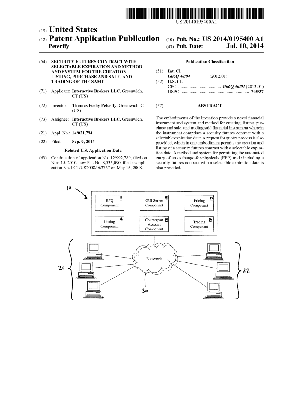 SECURITY FUTURES CONTRACT WITH SELECTABLE EXPIRATION AND METHOD AND SYSTEM     FOR THE CREATION, LISTING, PURCHASE AND SALE, AND TRADING OF THE SAME - diagram, schematic, and image 01