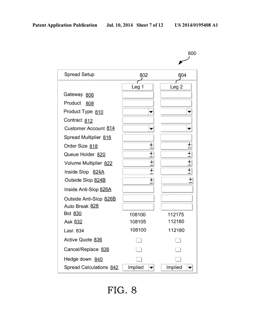 System and Method for Order Placement in an Electronic Trading Environment - diagram, schematic, and image 08