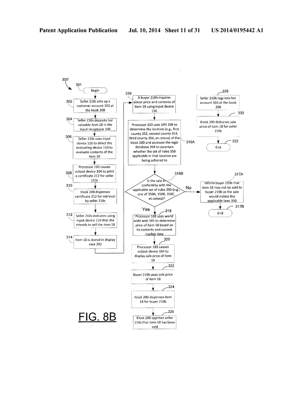 Combination Retailing System For Appraising Precious Stones And Metals And     Dispensing Gift Cards, Coupons And The Like - diagram, schematic, and image 12