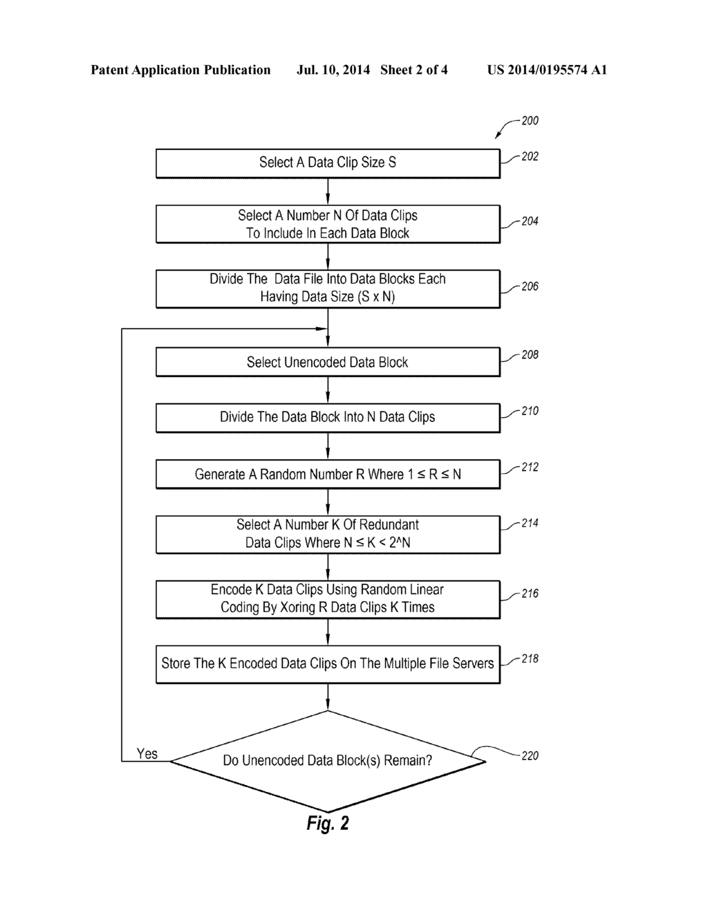 STORING ENCODED DATA FILES ON MULTIPLE FILE SERVERS - diagram, schematic, and image 03