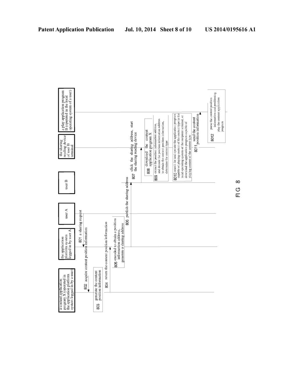 METHOD, DEVICE AND SYSTEM FOR SHARING PLAYED CONTENT OF APPLICATION - diagram, schematic, and image 09