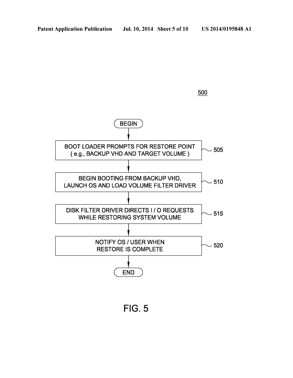 METHODS AND SYSTEMS FOR INSTANT RESTORE OF SYSTEM VOLUME - diagram, schematic, and image 06