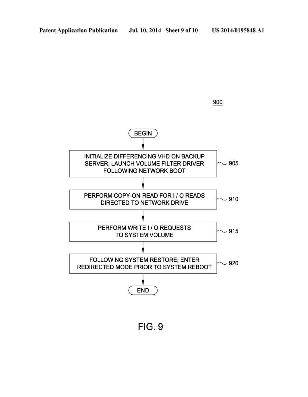 METHODS AND SYSTEMS FOR INSTANT RESTORE OF SYSTEM VOLUME - diagram, schematic, and image 10