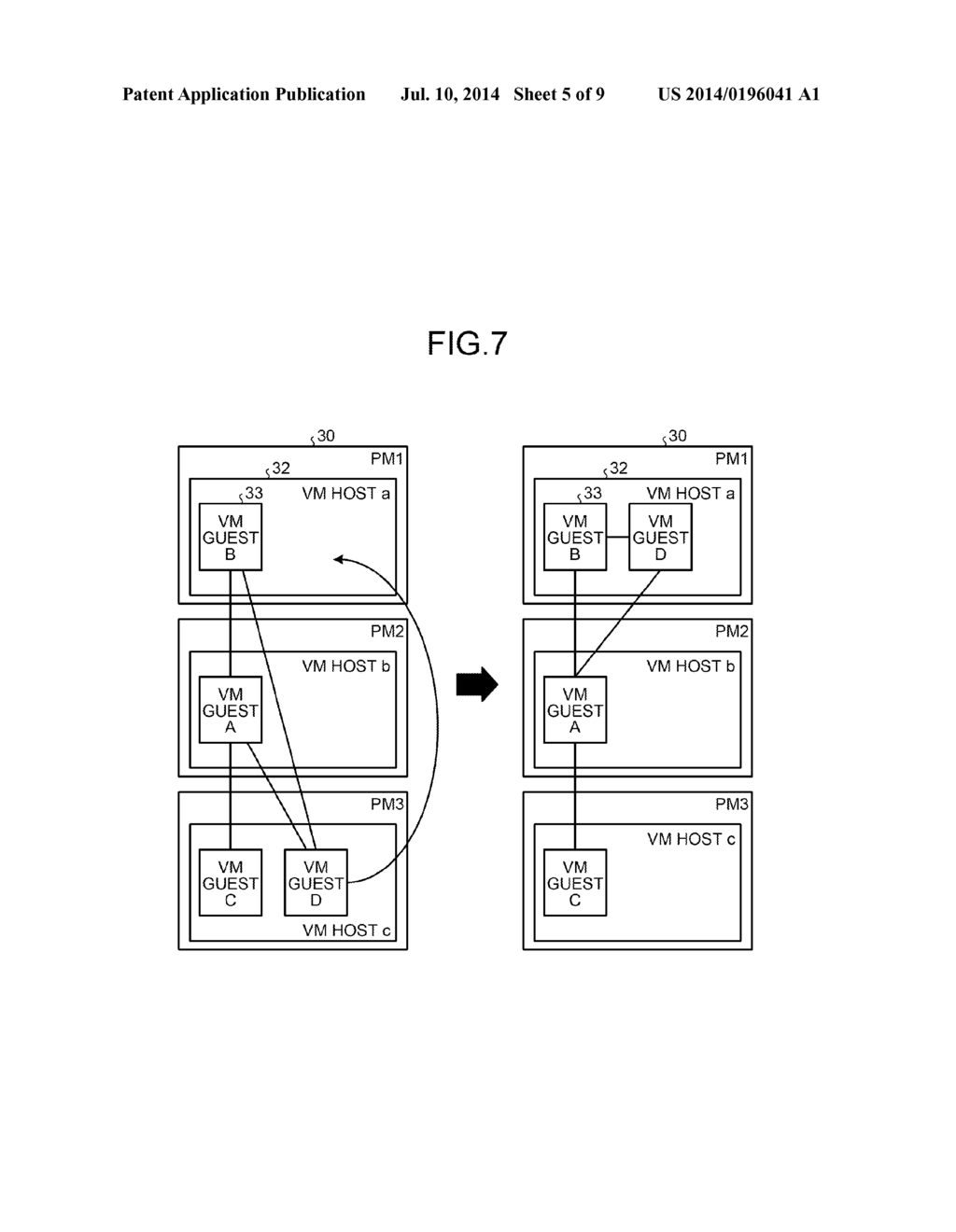 VIRTUAL MACHINE MANAGEMENT DEVICE, AND VIRTUAL MACHINE MOVE CONTROL METHOD - diagram, schematic, and image 06