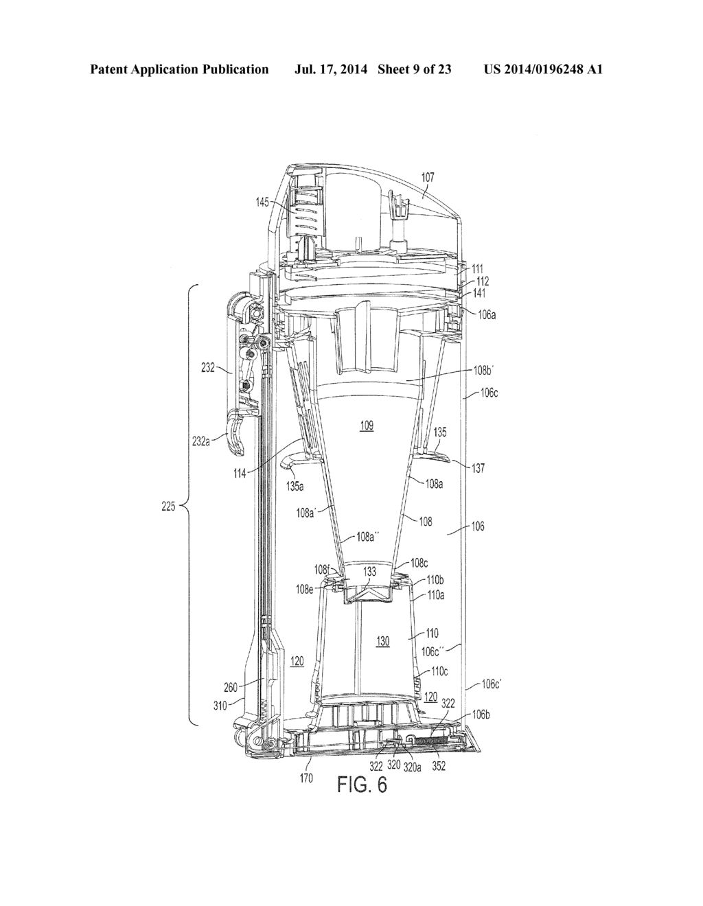 DEBRIS COLLECTION DEVICE FOR BAGLESS VACUUM CLEANERS - diagram, schematic, and image 10