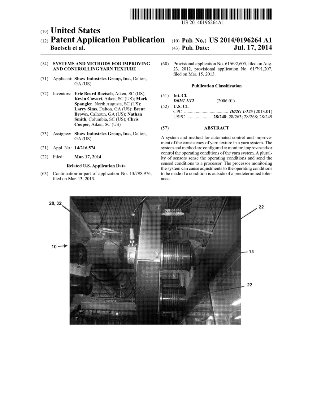 SYSTEMS AND METHODS FOR IMPROVING AND CONTROLLING YARN TEXTURE - diagram, schematic, and image 01