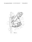 FALL ARREST SAFETY APPARATUS WITH BLOCKING ON A ROPE diagram and image