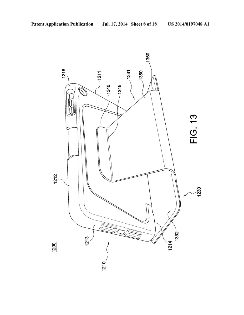 MULTIPLE ORIENTATION SUPPORT FOR ELECTRONIC DEVICE WITH TOUCH SCREEN AND     METHOD - diagram, schematic, and image 09