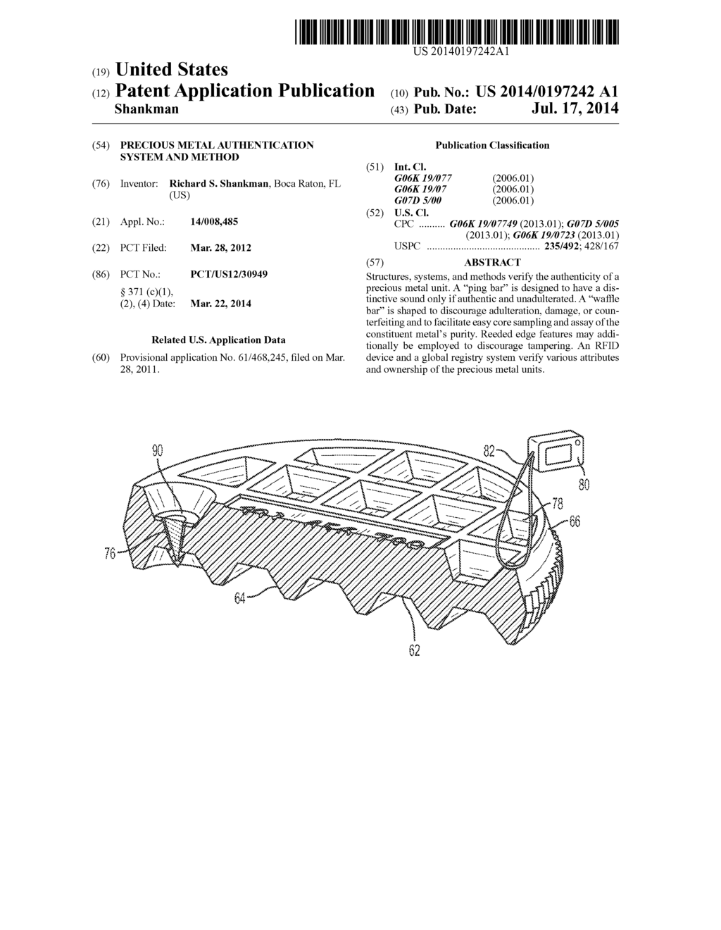 PRECIOUS METAL AUTHENTICATION SYSTEM AND METHOD - diagram, schematic, and image 01