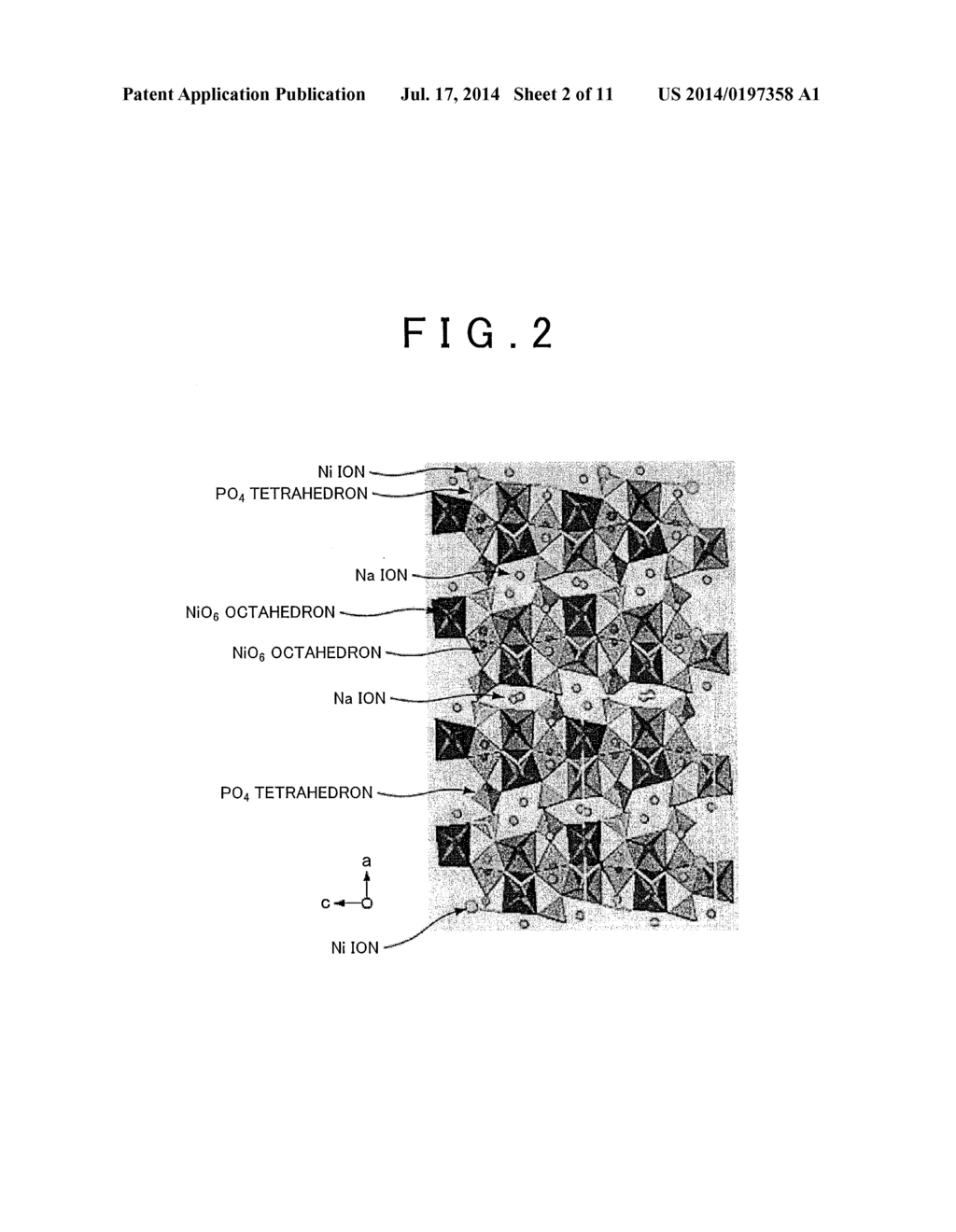 POSITIVE ELECTRODE ACTIVE MATERIAL FOR SODIUM BATTERY, AND METHOD OF     PRODUCING THE SAME - diagram, schematic, and image 03
