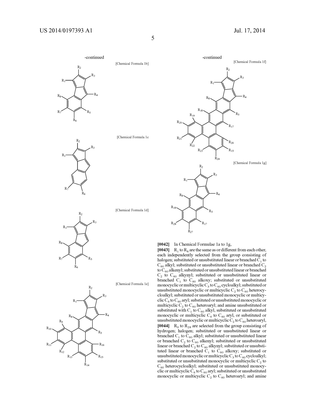 HYDROCARBON-BASED FUSED RING COMPOUND AND ORGANIC LIGHT EMITTING DEVICE     USING THE SAME - diagram, schematic, and image 10