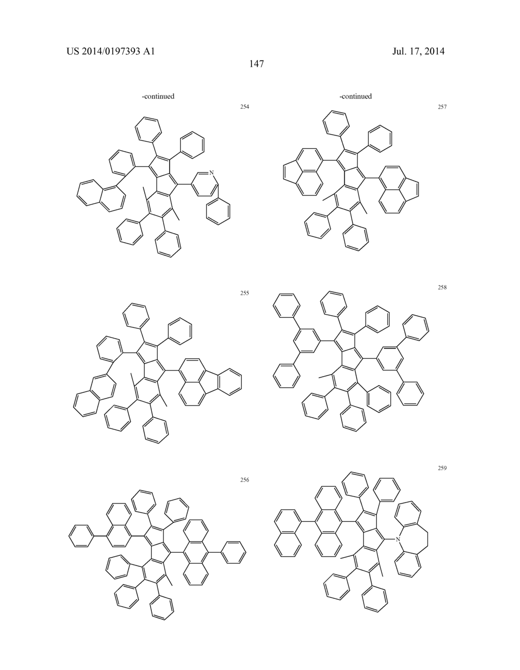 HYDROCARBON-BASED FUSED RING COMPOUND AND ORGANIC LIGHT EMITTING DEVICE     USING THE SAME - diagram, schematic, and image 152