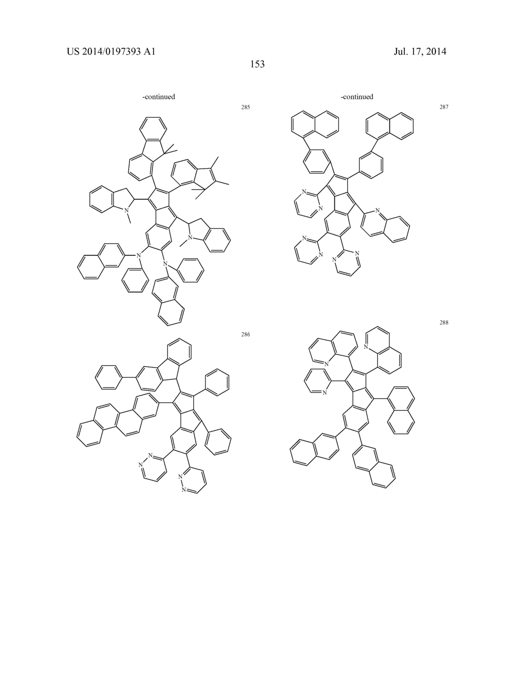 HYDROCARBON-BASED FUSED RING COMPOUND AND ORGANIC LIGHT EMITTING DEVICE     USING THE SAME - diagram, schematic, and image 158