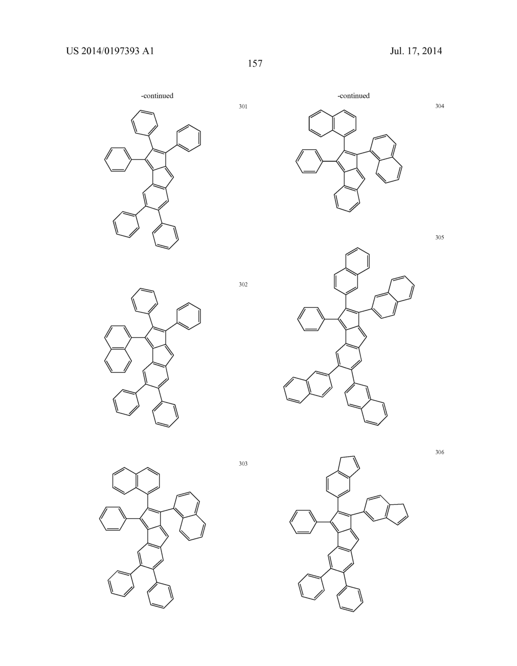 HYDROCARBON-BASED FUSED RING COMPOUND AND ORGANIC LIGHT EMITTING DEVICE     USING THE SAME - diagram, schematic, and image 162