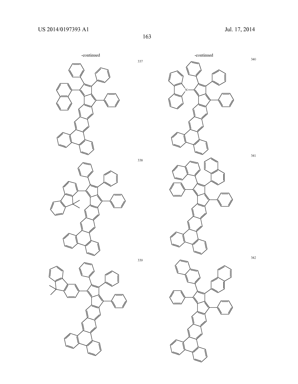 HYDROCARBON-BASED FUSED RING COMPOUND AND ORGANIC LIGHT EMITTING DEVICE     USING THE SAME - diagram, schematic, and image 168