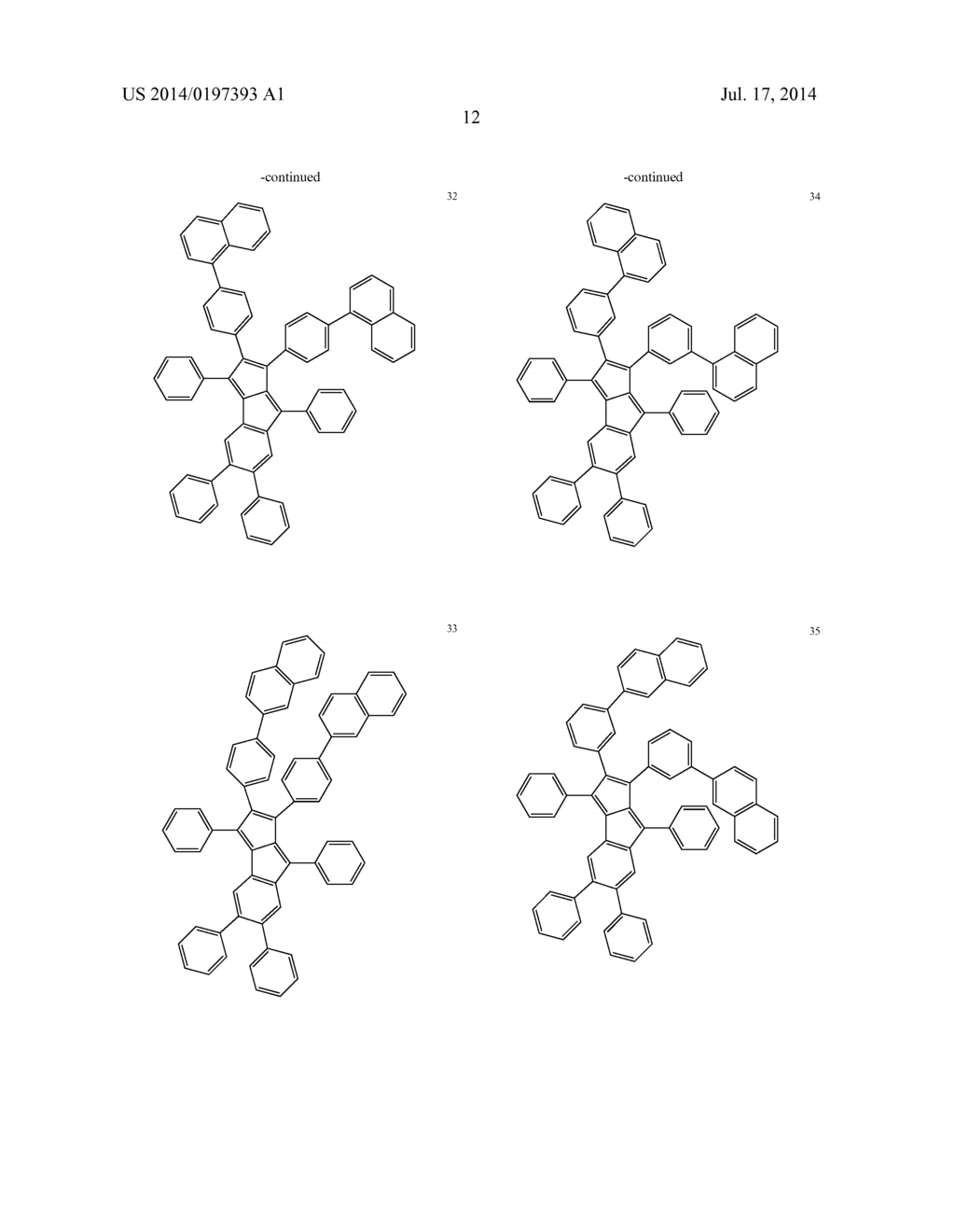 HYDROCARBON-BASED FUSED RING COMPOUND AND ORGANIC LIGHT EMITTING DEVICE     USING THE SAME - diagram, schematic, and image 17