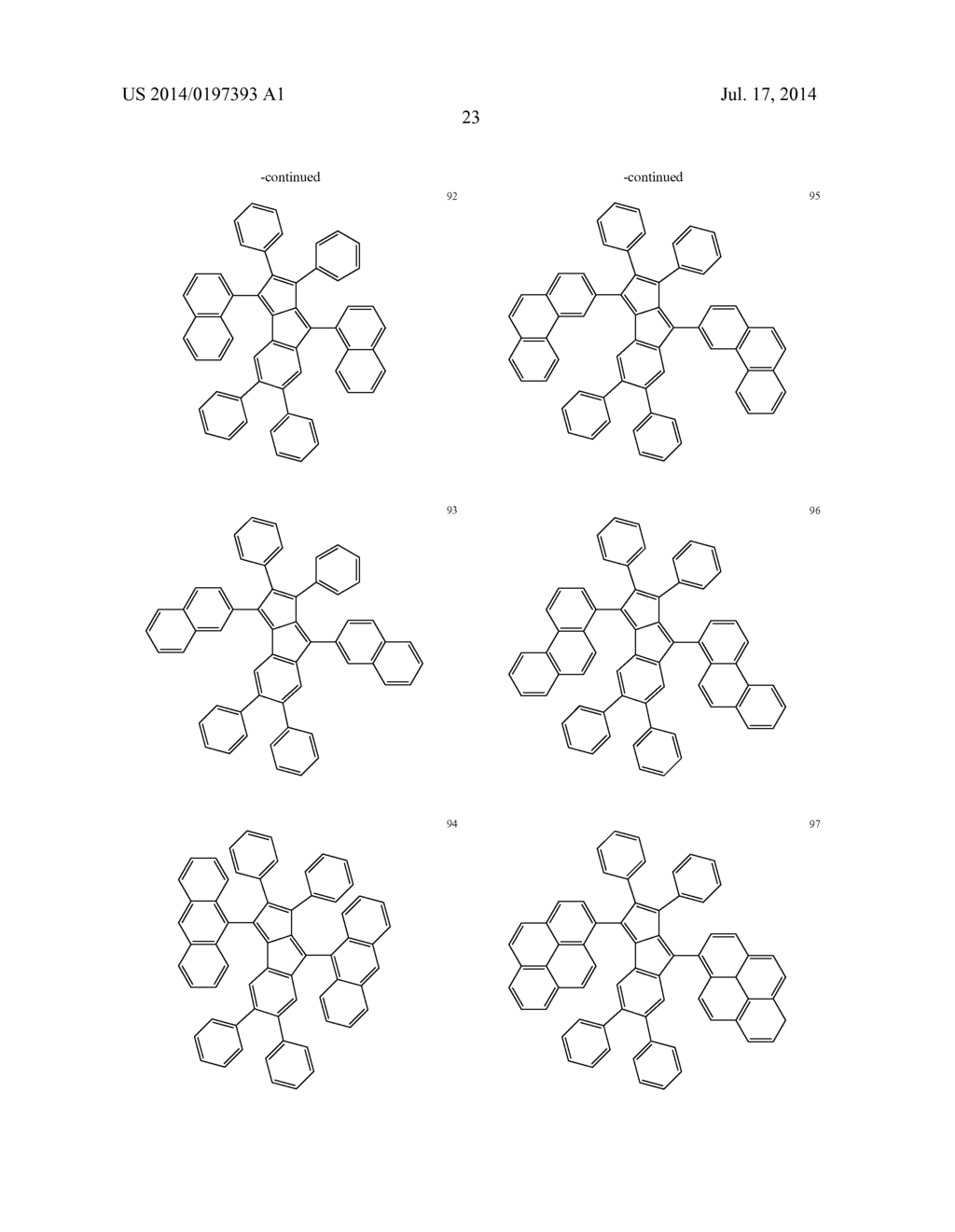 HYDROCARBON-BASED FUSED RING COMPOUND AND ORGANIC LIGHT EMITTING DEVICE     USING THE SAME - diagram, schematic, and image 28