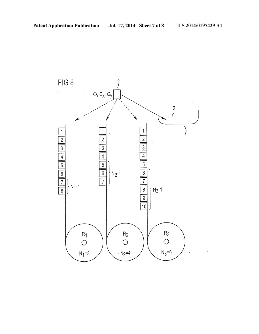 METHOD OF ARRANGING A MULTIPLICITY OF LEDS IN PACKAGING UNITS, AND     PACKAGING UNIT COMPRISING A MULTIPLICITY OF LEDS - diagram, schematic, and image 08