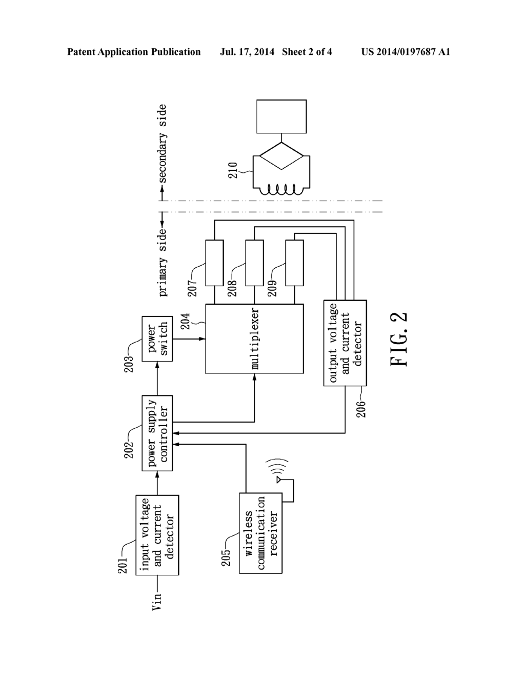 WIRELESS POWER SUPPLY SYSTEM FOR SUPPORTING MULTI REMOTE DEVICES - diagram, schematic, and image 03