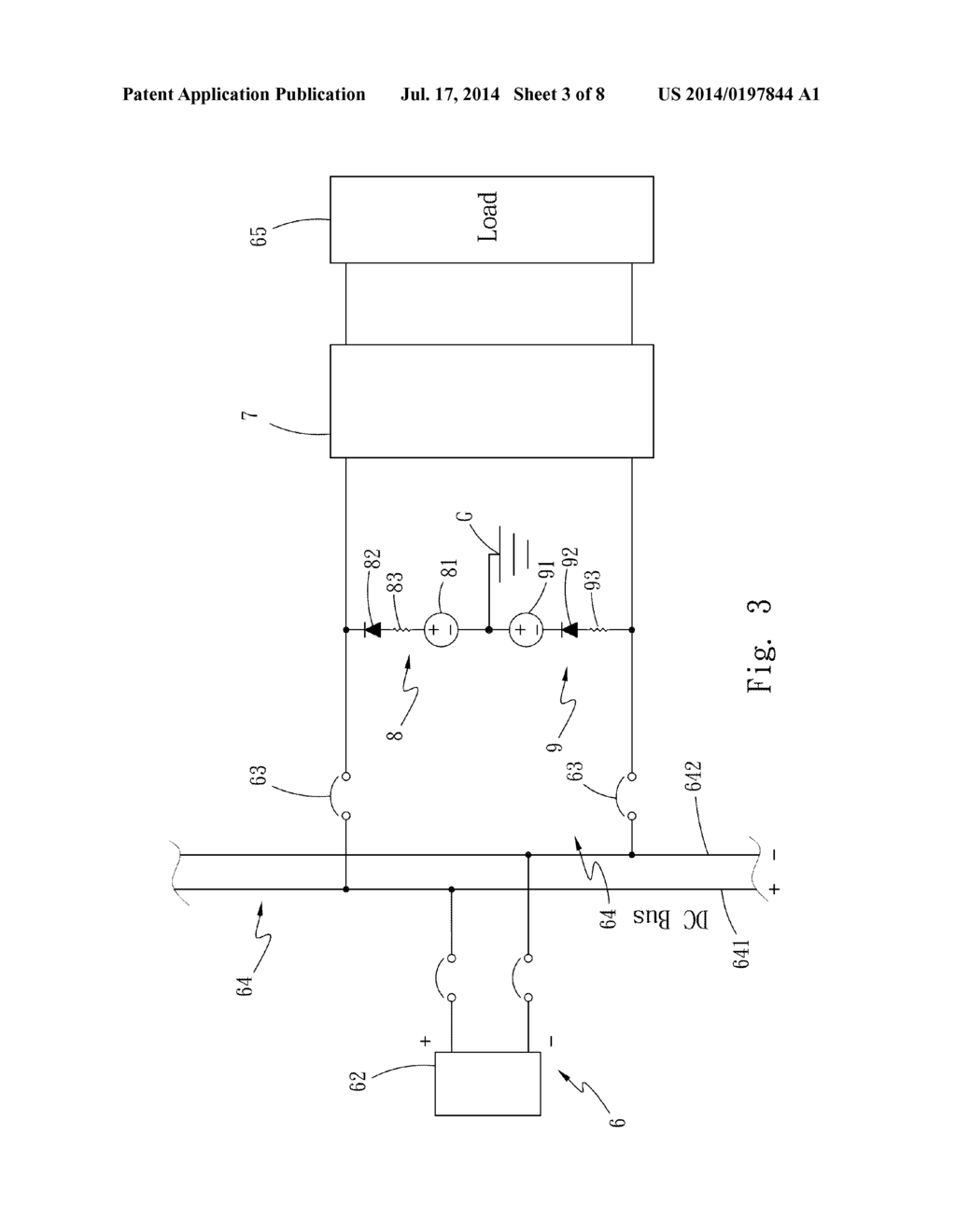 ACTIVE CONTINUOUS DC POWER SUPPLY INSULATION MALFUNCTION DETECTION CIRCUIT - diagram, schematic, and image 04